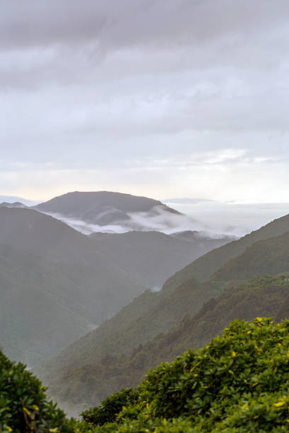 istock Distant Mountain Ridges with Morning Fog 2241949785