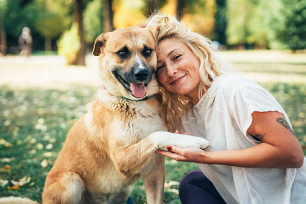 istock Unbreakable bond, a woman sharing a tender moment with her dog 2241951055