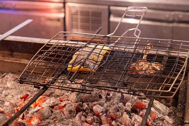 istock Grilled Chicken Skewers Cooking Over Hot Charcoal Fire 2241955552