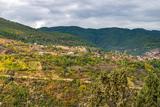 istock Colorful mountain landscape with autumn foliage 2241967053
