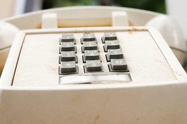 istock Vintage retro old landline telephone 2241972303