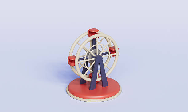 istock Amusement Park Ferris Wheel Miniature. 3D Rendering. 2241980434