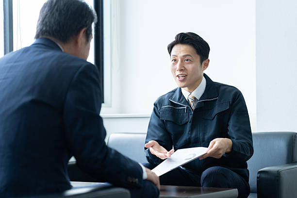 istock Middle-aged businessman proposing an estimate 2241988776