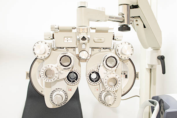 istock Apparatus for measuring vision in an ophthalmology clinic 2241992499