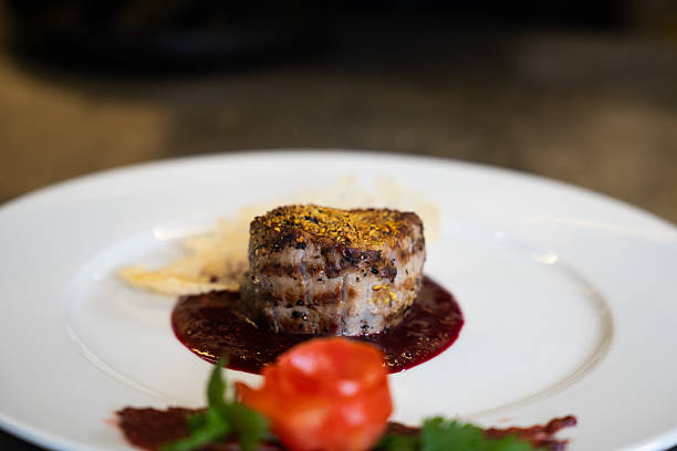 istock Grilled Meat Fillet with Berry Sauce 2241994152