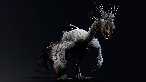 istock Gigantoraptor of background. 3d model rendering 2241997530
