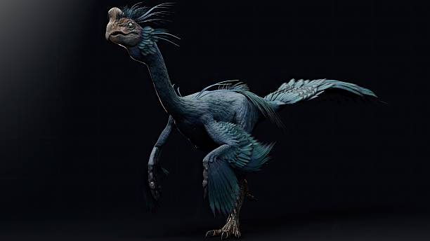 istock Gigantoraptor of background. 3d model rendering 2241998066
