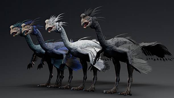 istock Gigantoraptor of background. 3d model rendering 2241998114