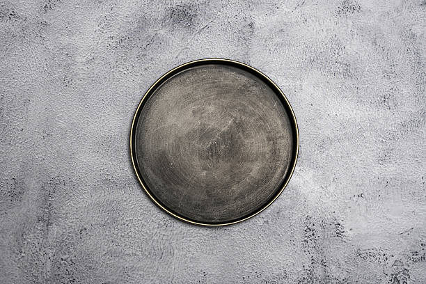 istock A vintage metal circular plate 2242004192