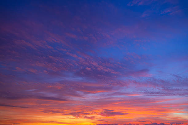 istock Morning and evening cloud and sky backdrop,Dusk sky background in the evening with sunset cloud and natural gradient light on colorful panoramic twilight sky backdrop 2242010051