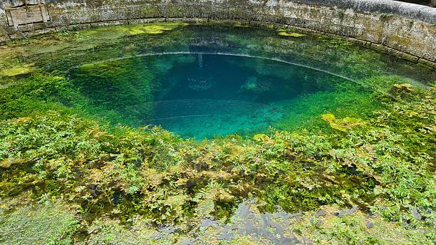 istock Close view of a beautiful karstic resurgence (the 
