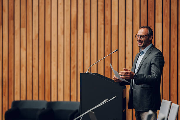 istock Speaker presenting during business conference in convention center 2242027734