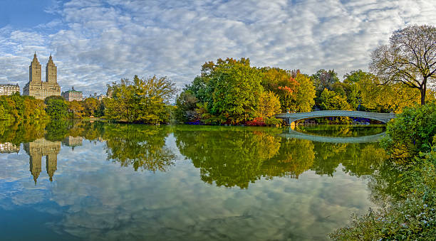 istock Bow bridge morning in early autumn 2242036559
