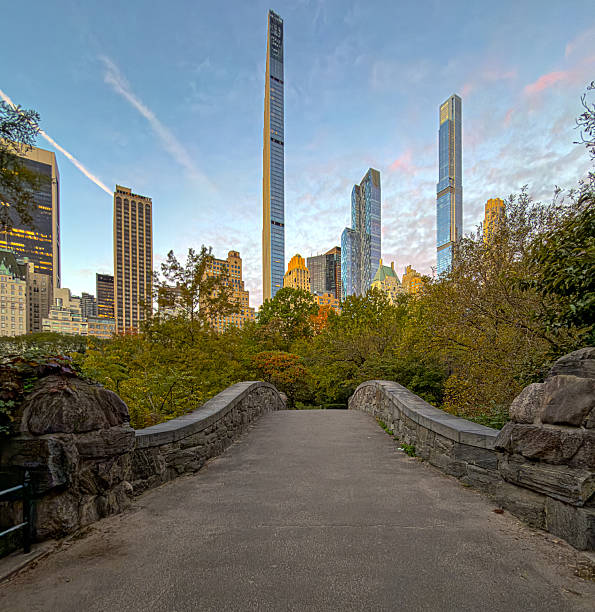 istock Gapstow Bridge in Central Park, early autumn 2242036560