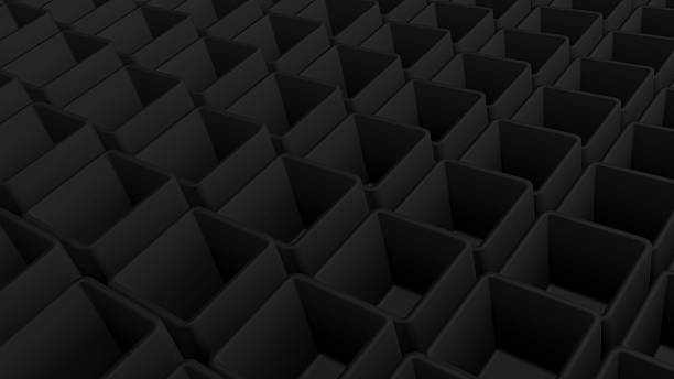 istock black colorful geometric shapes arranged in a striking pattern at a modern art exhibition 2242052759