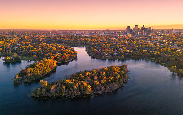 istock golden hour yellow colors fall minneapolis 2242054808