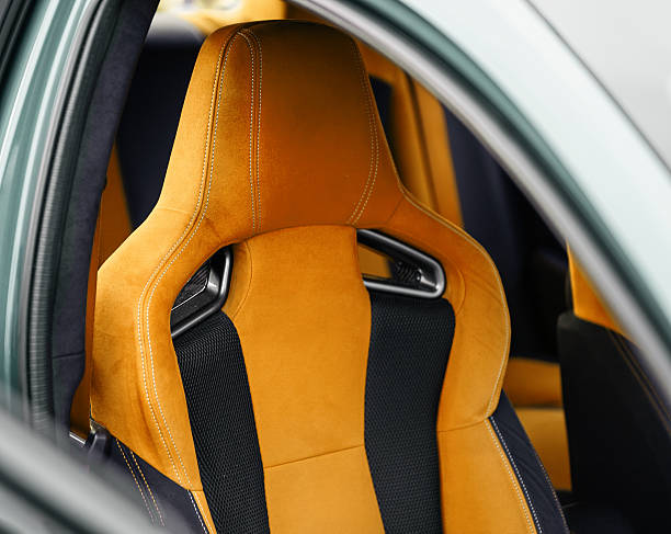 istock Sportscar with tan suede seats. 2242060837