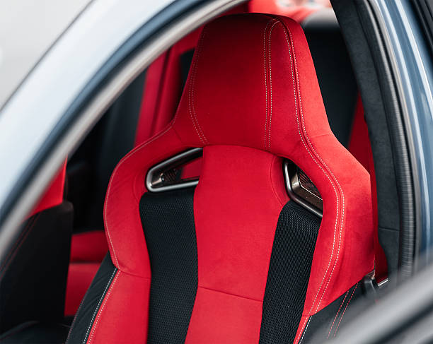 istock Sportscar with red suede seats. 2242060838