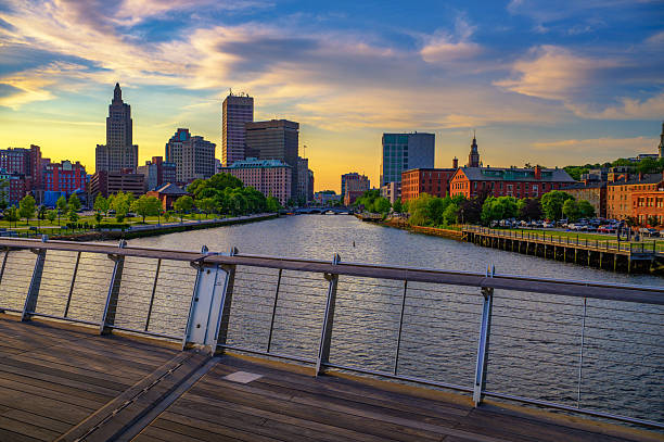 istock Sunset Over Providence River and Downtown Skyline, Rhode Island, USA 2242062781
