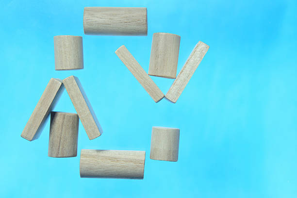 istock Arrow made of building blocks 2242064407