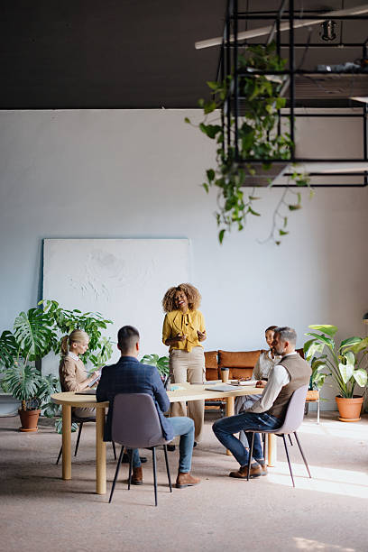 istock Diverse business team holding meeting in modern office space 2242083768