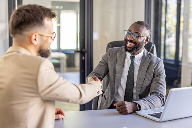 istock Happy Professionals Celebrating Business Success Together 2242093035