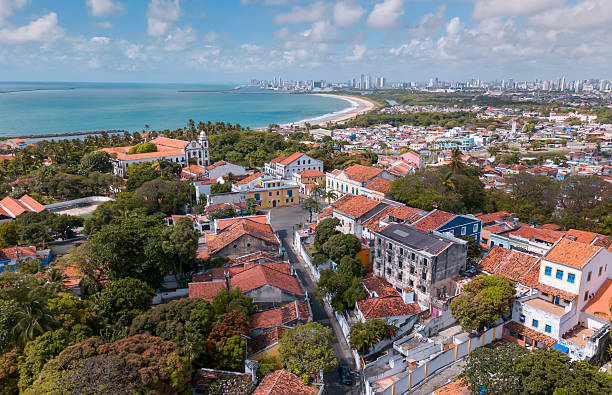 istock Drone point of view from Olinda 2242097108