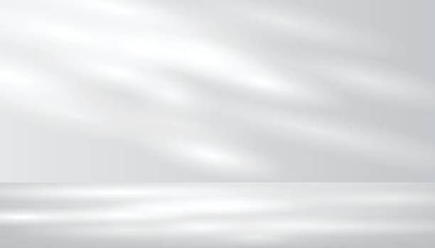 istock Gray background for product display scene presentation with beautiful lights and shadows. Display pedestal mockup minimal scene empty stage for presentation product, stand, showcase, exhibition 2242103395