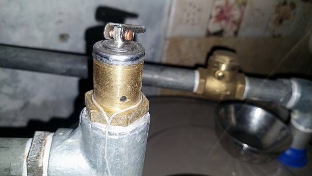 istock Brass Temperature Pressure Relief Valve With Shut Off Valve Connection 2242110664
