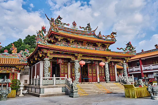 istock Traditional Chinese Architecture with Elaborate Dragon Sculptures 2242115564