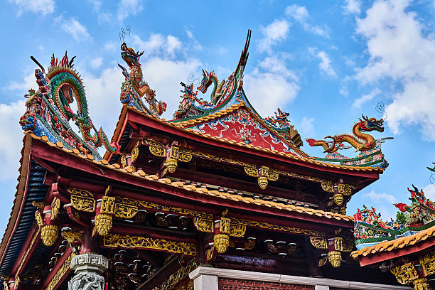 istock Traditional Chinese Architecture with Elaborate Dragon Sculptures 2242115565