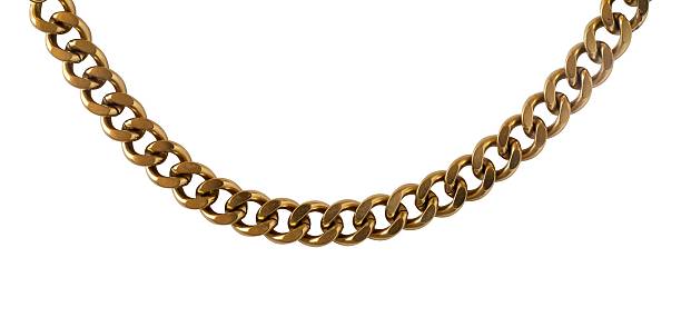 istock curve gold chain isolated on white 2242120766