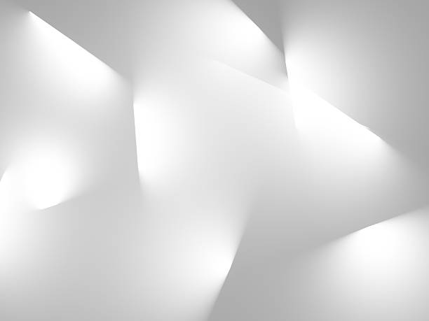 istock Abstract white panels with soft glowing edges background 2242122835