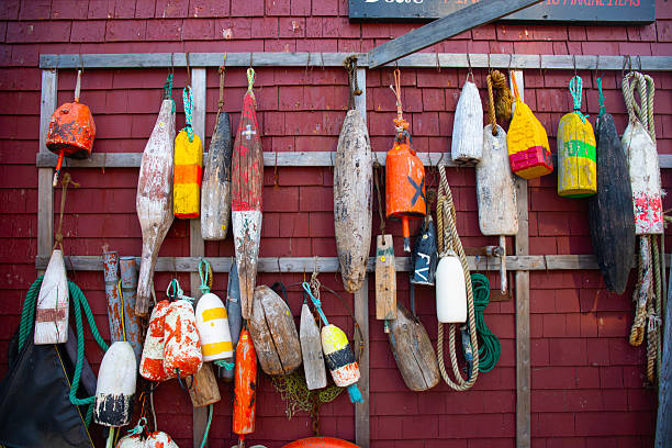 istock Old  lobster trap floats 2242123960