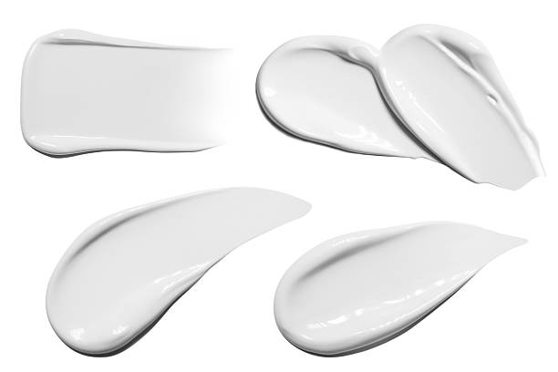 istock Cosmetic cream smears set on empty background 2242142158