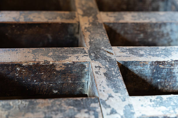 istock Wooden Texture Design Featuring Crossed Braces, Highlighting Natural Elements and Craftsmanship 2242157112