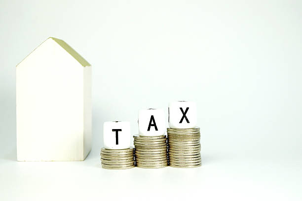 istock Tax Season: tax time reminder background digitally generated image stock photo copy space 2242165069