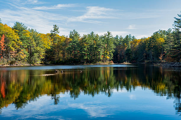 One of the thousand islands near Gananoque on Lake Ontario.