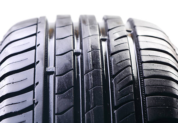 istock Car tires on a white background 2242168349