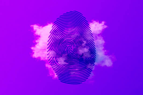 istock Fingerprint with Fog, Cyber Security Concept 2242172015