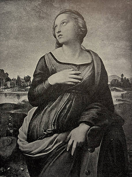 istock Antique illustration - St. Catherine in the National Gallery London - Raphael 2242172307