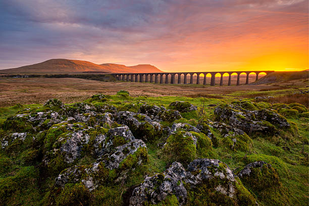 istock Dramatic Sunset at The Ribblehead Viaduct, Yorkshire Dales, UK. 2242174288