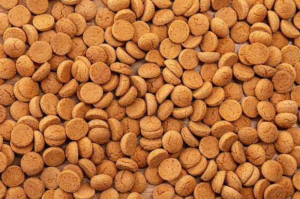 istock Background Dutch holiday Sinterklaas with copy space for text. Kruidnoten cookies and traditional hollands sweets. 2242174982