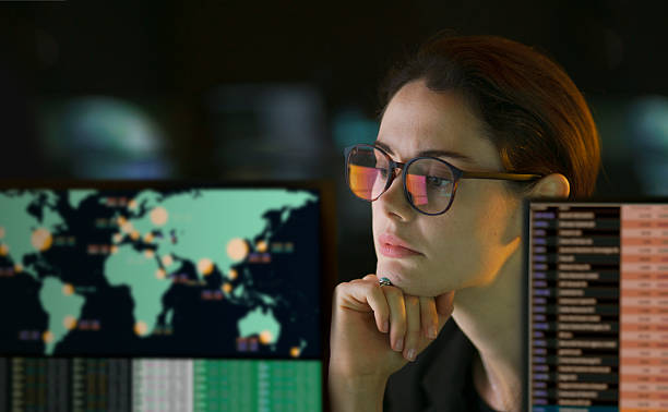 istock Global businesswoman night 2242179697