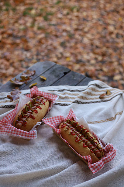 istock Delicious hot dogs on blankets. 2242193467