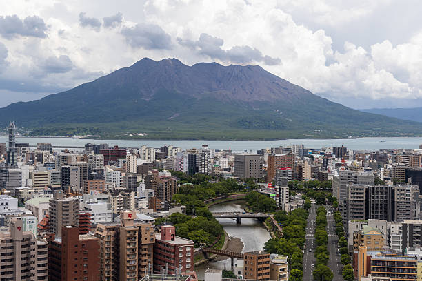 istock Sakurajima volcano in Kagoshima, Kyushu, Japan 2242194609