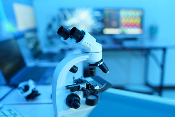 Equipment and microscopes in the semiconductor manufacturing plant in the laboratory