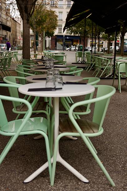 istock Outdoor cafe with matching table and chairs 2242209007