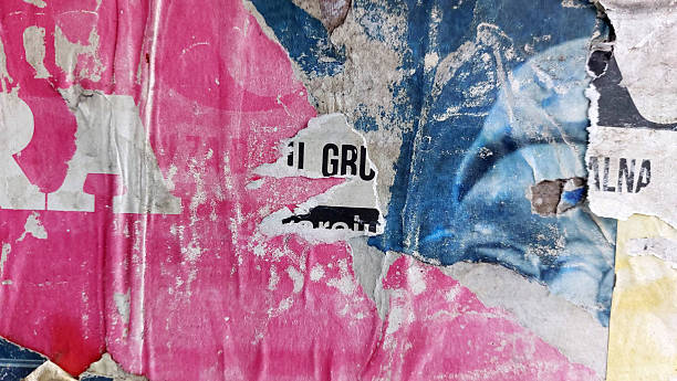istock Torn and ripped street poster background 2242213666