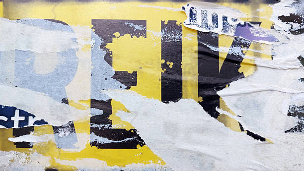 istock Torn and ripped street poster background 2242213704